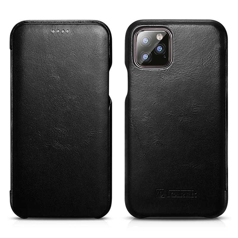 Чехол из натуральной кожи для iPhone 11 Pro XS Max XR 7 8 Plus ультра тонкий магнитный кожаный бумажник флип-чехол