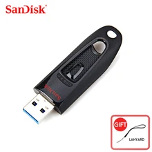 SanDisk флеш-накопитель USB 3,0 диск CZ48 256 ГБ 128 Гб 64 ГБ 32 ГБ оперативной памяти, 16 Гб встроенной памяти, флэш-накопитель Крошечный Pendrive Memory Stick устройства хранения данных флеш-накопитель