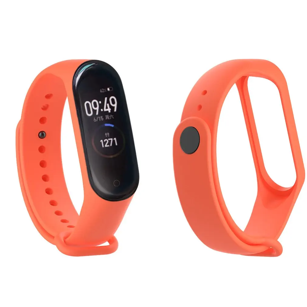 Красочные mi band 4 аксессуары pulseira mi band 4 ремешок сменный силиконовый ремешок для xiaomi mi4 умный Браслет