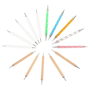 

New 15 Pcs Dotting Tools Set, Ball Stylus Embossing Pattern Clay Sculpting Carving Modeling Tools Nail Art, Mandala Rock Paintin