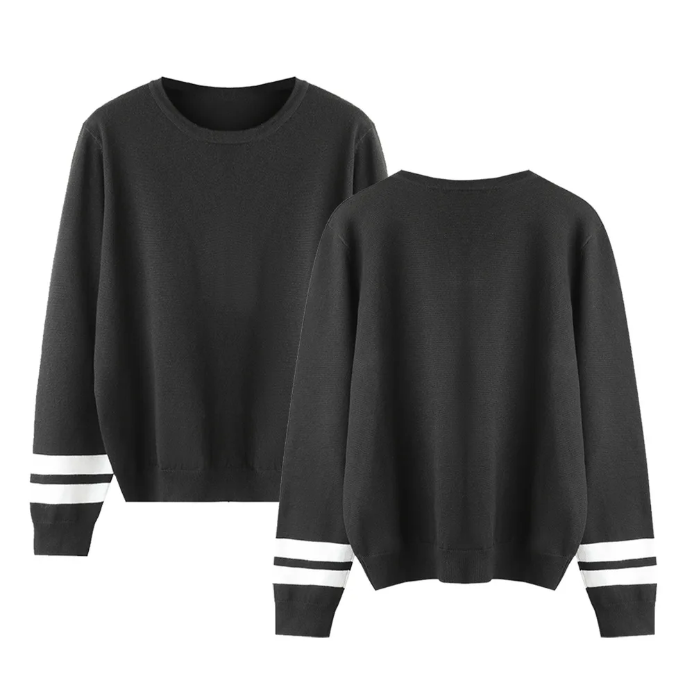 Jersey liso con cuello redondo para hombre y mujer, suéteres de Hip-Hop a la moda, ropa informal Harajuku, Top, primavera y otoño