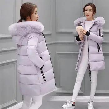 

Women's Long Thicken Warm Coat Parka Outwear Big Fur Collar Down Jacket