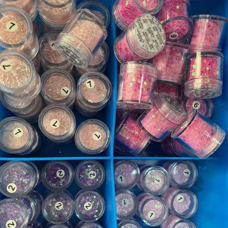 1Jar 10 г лак для ногтей блестки Хамелеон голографическая Любовь Сердце/звезда дизайн ногтей флаки лазер микс блестки MD1