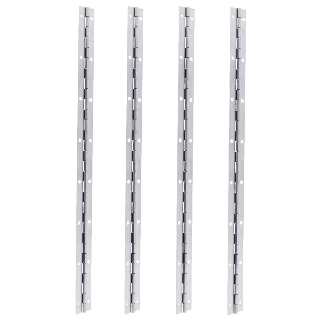 4 Stainless Steel Boat Door Piano Hinge Deck Hatch Cabin Hardware 38 X 2.5cm
