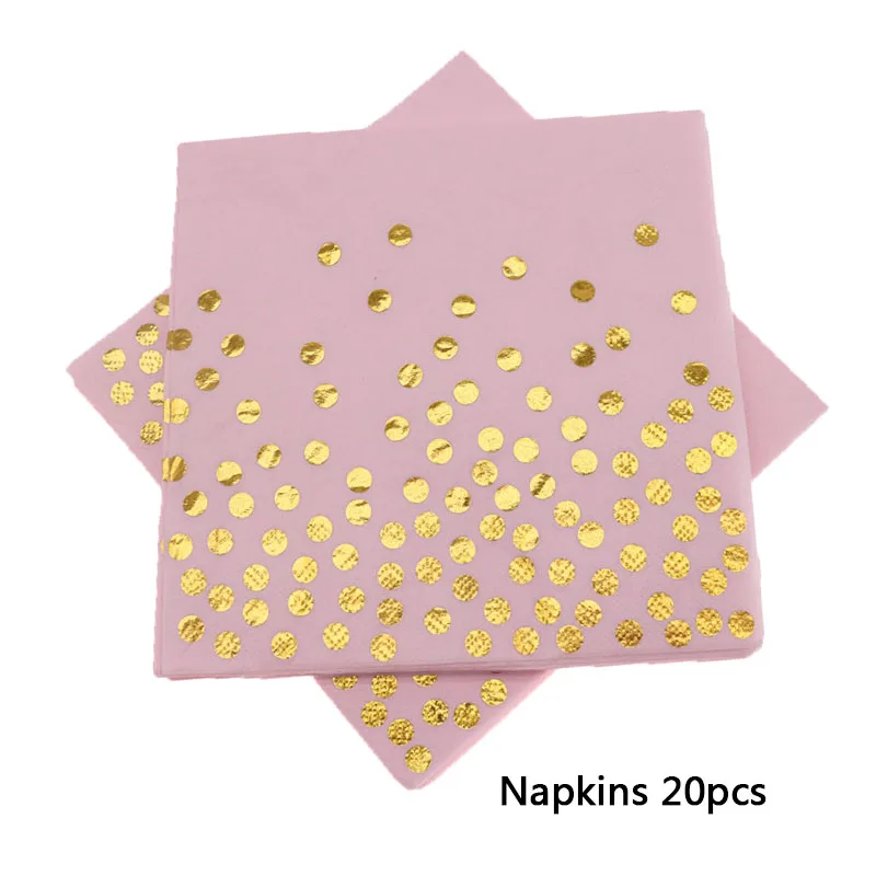 Лимонно-желтая одноразовая бумажная посуда украшения на день рождения для свадебного первого причастия вечерние принадлежности - Цвет: Napkins20pcs8
