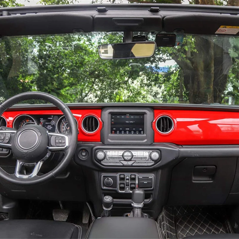 Автомобильный Центр консолей Декоративные наклейки для Jeep Wrangler JL крышка консоли приборной панели накладка наклейки автомобильные аксессуары