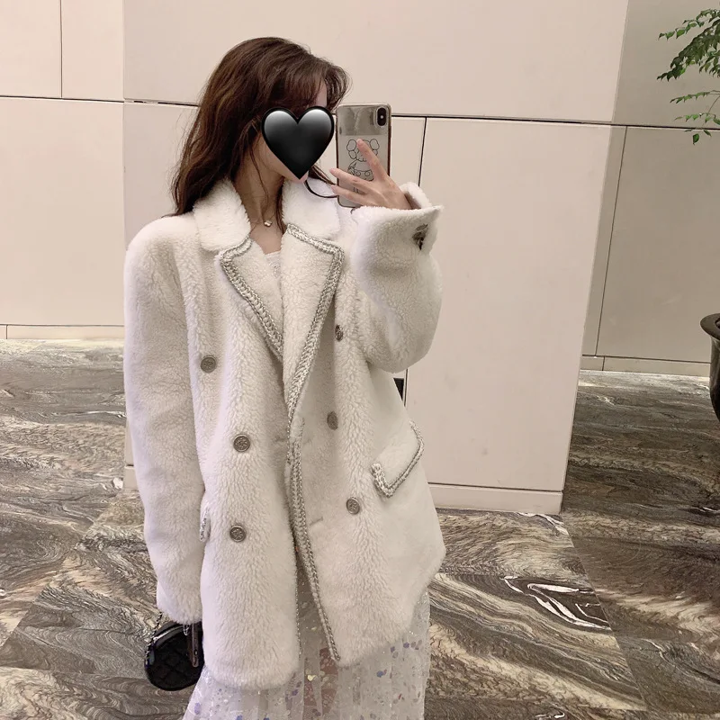 Женские куртки из искусственного меха; коллекция года; зимний стиль; INS