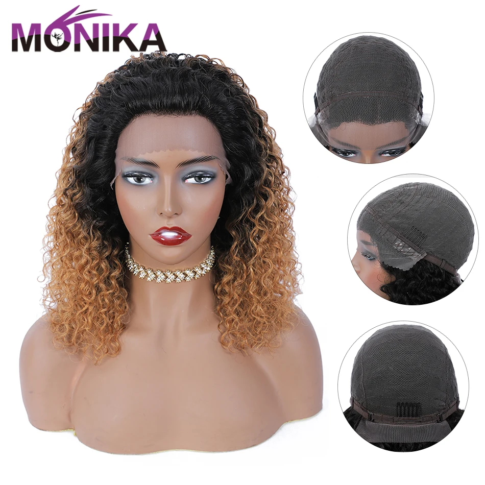 Monika перуанские не Реми натуральные черные Омбре блонд цвет часть кружево вода