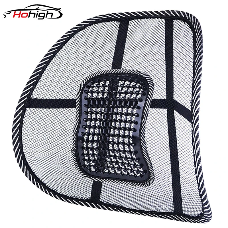 

Car Universal Seat Back Support Cushion Auto Chair Massage Lumbar Waist Pad Mesh Ventilate Cushion For Car Office Home