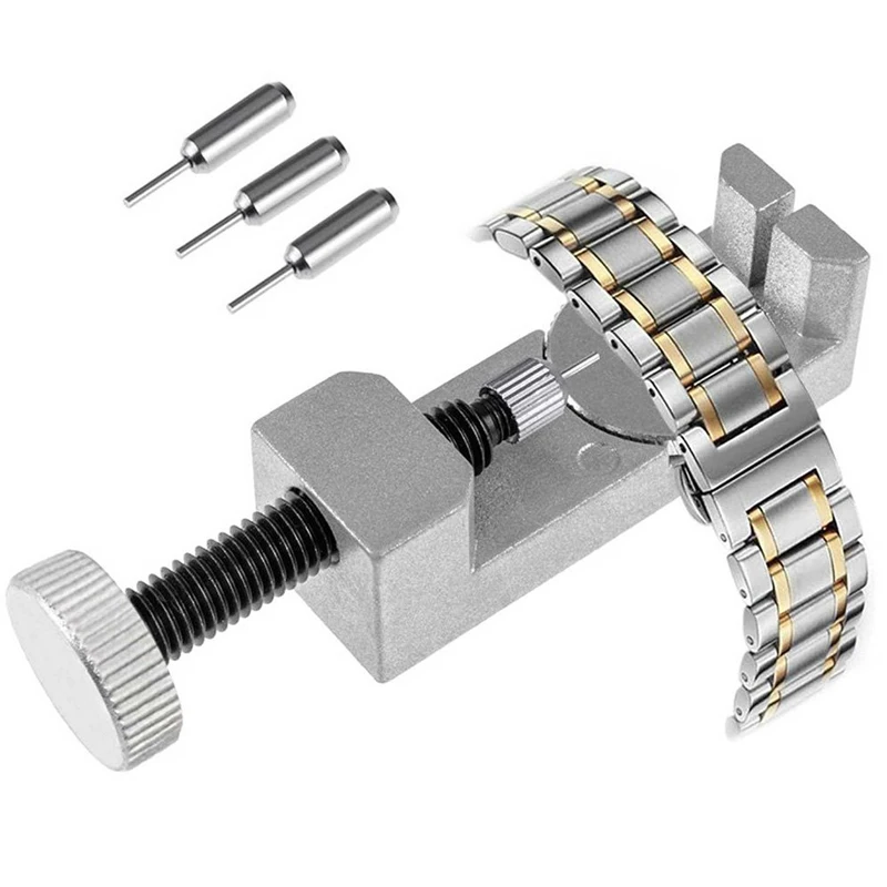 Professional Watch Band & Bracelet Link Remover Adjustable with Metal 3 Pins Watch Repair Tools for Watchmaker 2019 New afbeelding