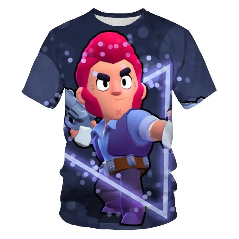 

Electronic games Wilderness 3D print men and women Cartoon Tops clothing game character Colt print fashion Short sleeve T-shirt