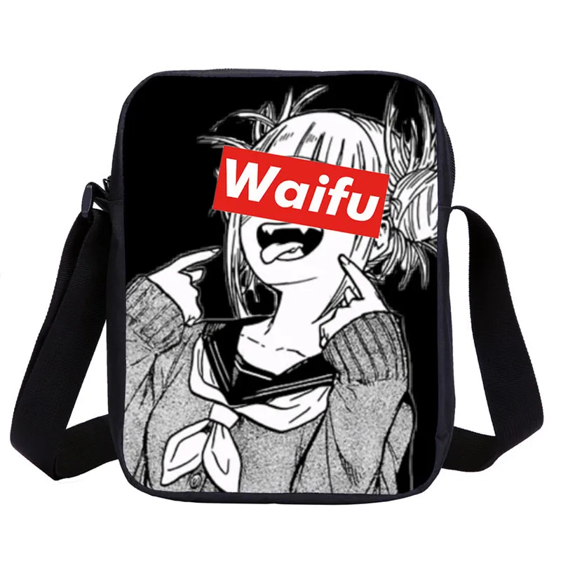 Маленькие сумки через плечо для мальчиков и девочек, Sugoi Senpai, аниме, Waifu, с 3D принтом, Детская сумка-мессенджер, сумка-слинг, сумки, сумка