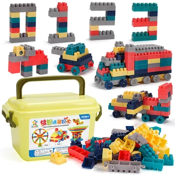 

Large Particle Building Blocks Toys Children's Plastic Assembling Kindergarten Educational DIY Parent-child Toy