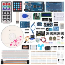 

2560 New Upgraded Version Mega Project Complete Starter DIY Kit with LCD1602 IIC Ultrasonic Sensor for Arduino with Tutorial