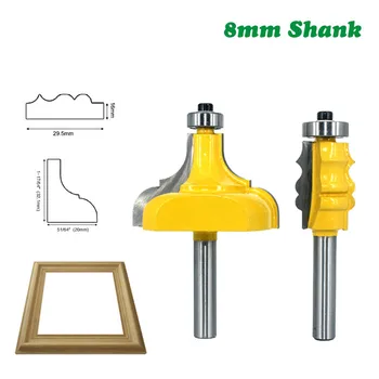 

8mm Shank Milling Cutter Picture Frame Router Bit Tenon Tungsten Carbide Line Bit Woodworking For Woodwork Milling Tools MC02188