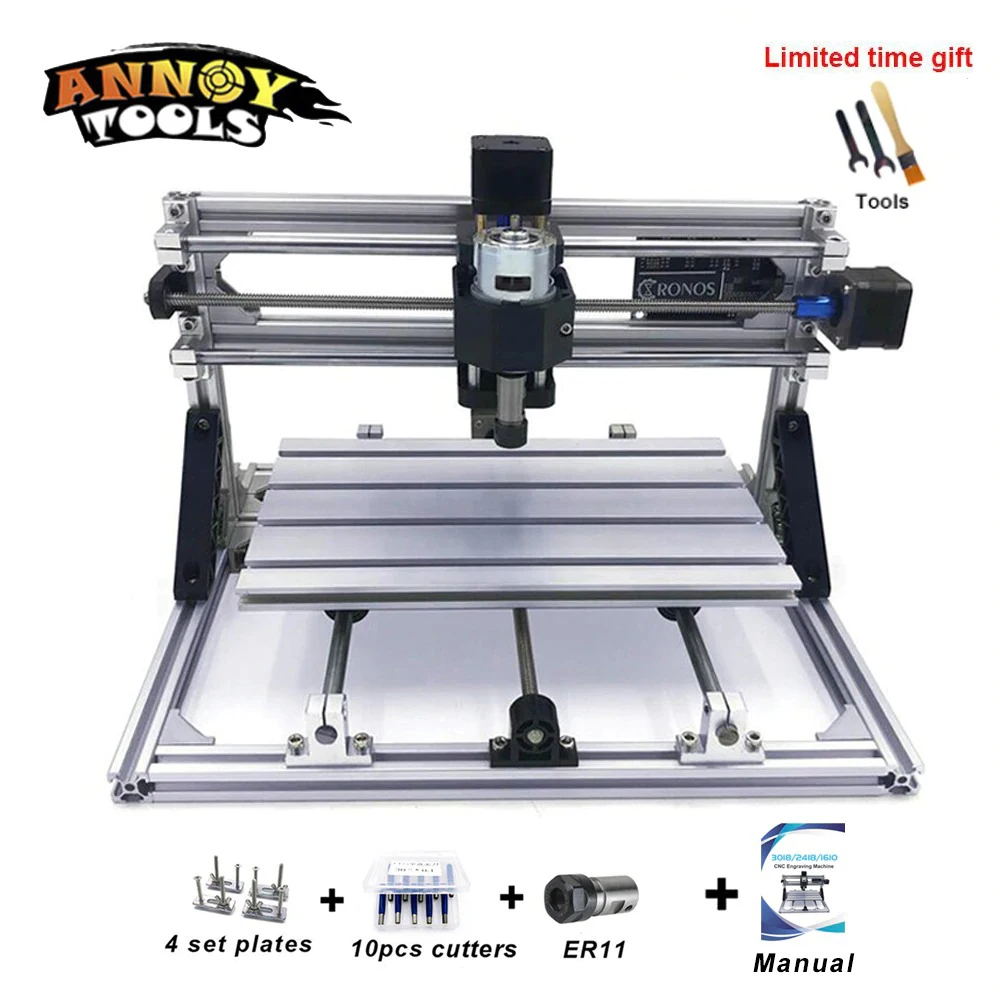 CNC3018 с ER11 GRBL1.1 DIY гравировальный станок ЧПУ аксессуары лазерный резак PCB ПВХ