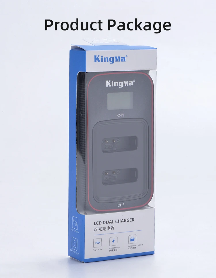 Kingma NB-13L bateria lcd carregador duplo para