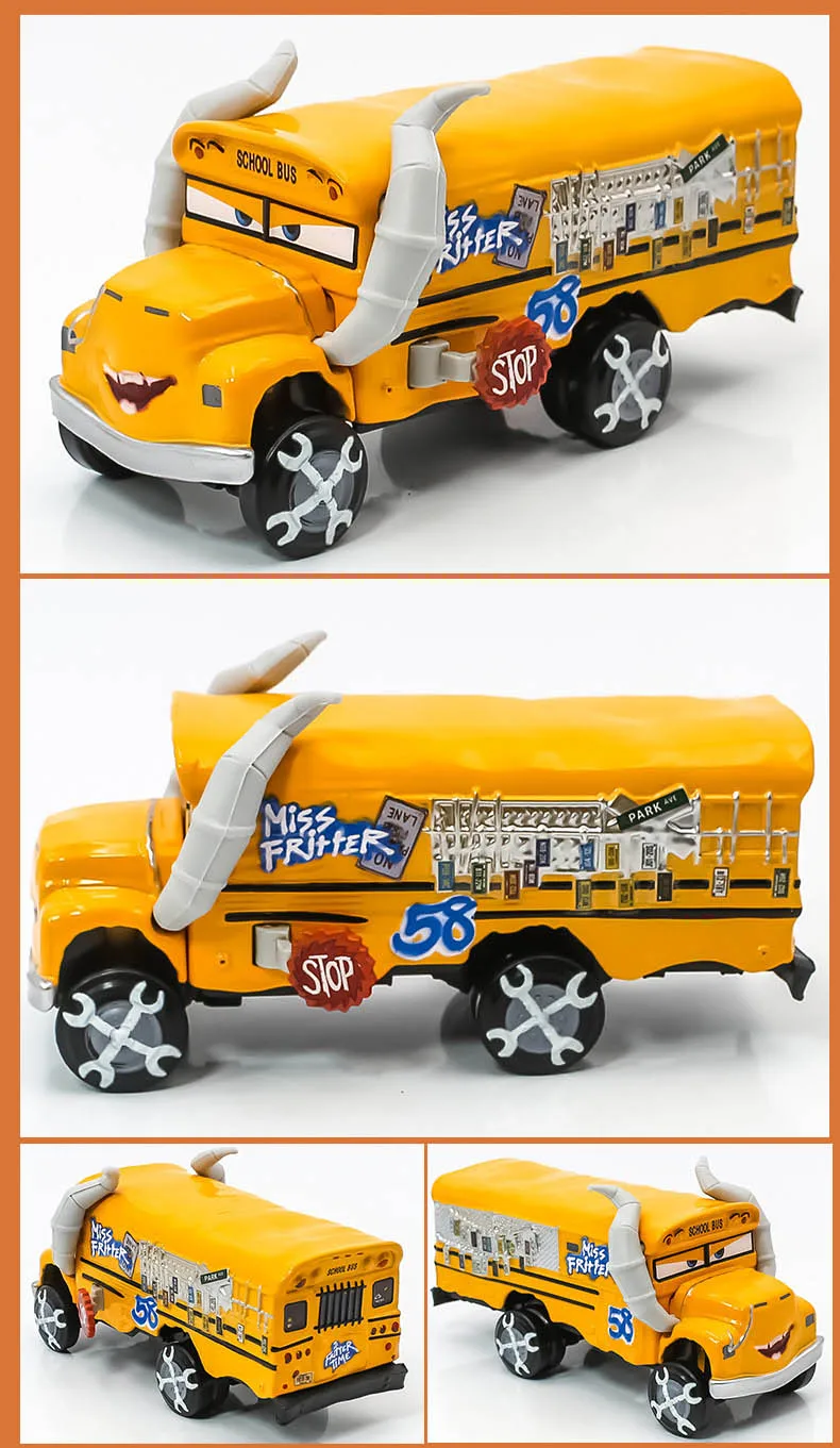Jouet Cars Bus scolaire Miss Fritter