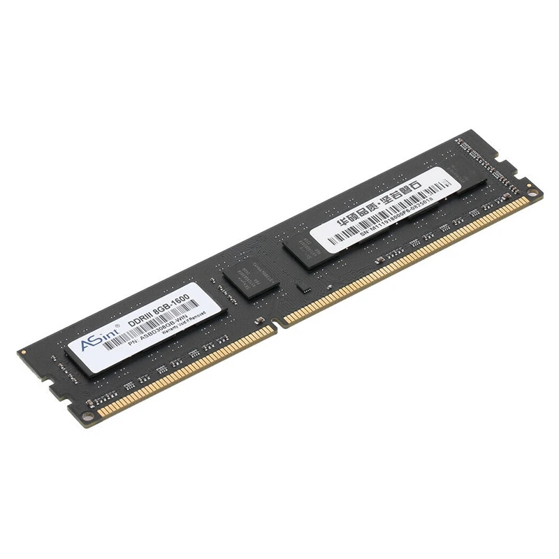 ASint DDR3 8GB Ram 1600MHz настольная память с теплоотводом 240Pin низкая мощность