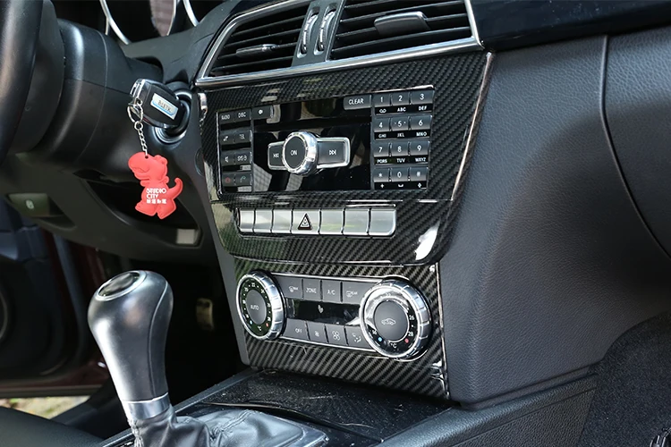 Carbon Fiber Car Interior Decoration Trim Stickers For Mercedes benz C Class W204 C180 C200 2007-2013 Accessories Carbon Fiber Car Interior Decoration Trim Stickers For Mercedes benz C Class W204 C180 C200 2007-2013 Accessories