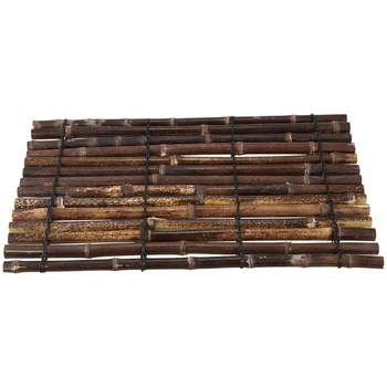 

Bamboo Kitchen Storage Tray Kungfu Tea Coasters Cup Mat Pad Rectangle Teapot Holder Saucer Fruit Dish