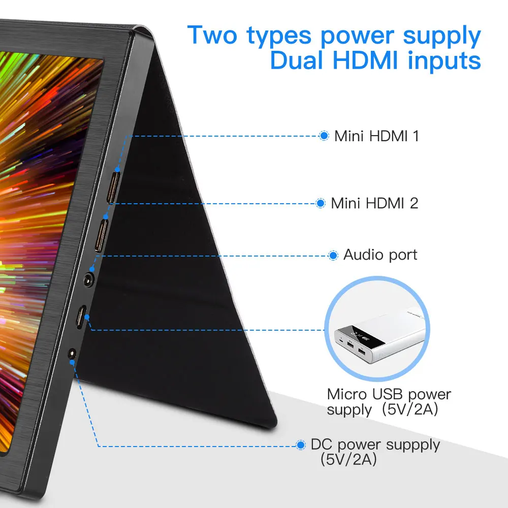Eyoyo EM10T IPS Portable Gaming Monitor 10.1? 2560x1600 Mini HDMI Laptop LCD Seceond Screen for Nintendor PS4 Xbox Switch 1000:1 Eyoyo EM10T IPS Portable Gaming Monitor 10.1? 2560x1600 Mini HDMI Laptop LCD Seceond Screen for Nintendor PS4 Xbox Switch 1000:1