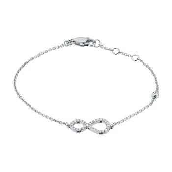 

White gold bracelet with diamonds