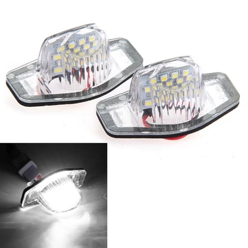 

2pcs Safety Bright Replacement Parts Car Lamp Waterproof 18 LEDs License Plate Light Easy Install Styling For Honda CRV Jazz