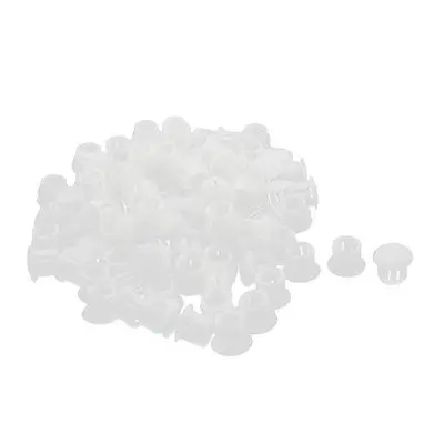 

SKT-10 9.5mm Round White Snap in Mounting Locking Hole Plug Harness 100 Pcs