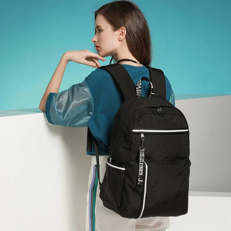 

Cross Border for 2019 New Style Backpack Large-Volume Students Bag USB Headphone Jack Port Computer Backpack