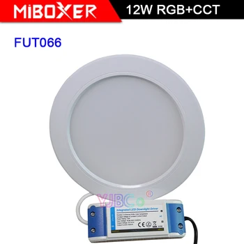 

Miboxer FUT066 12W RGB+CCT LED Downlight AC 100V-240V Brightness adjustable 110V 220V Round smart