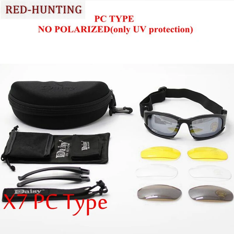 5 Outdoor Sports Windproof Cycling Goggles Tactical Hunting Airsoft Glasses Sunglasses - Цвет: 5