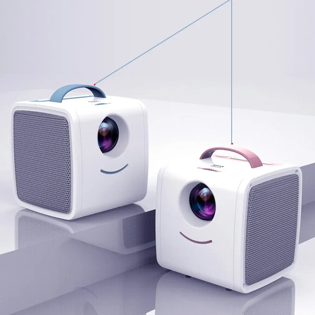 

EU Plus Mini Q2 Home Children Projector Portable Led Support Hd 1080P Small Projector 20-80 Inch Projection Size