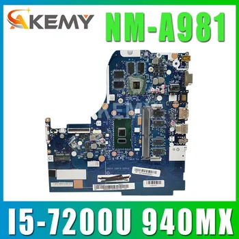 شراءاللوحة الأم للكمبيوتر المحمول SAMXINNO لأجهزة Lenovo 510-15IKB NM-A981 5B20M31226 مع وحدة المعالجة المركزية GF940MX 2GB 4GB I5-7200U 100٪ مختبرة