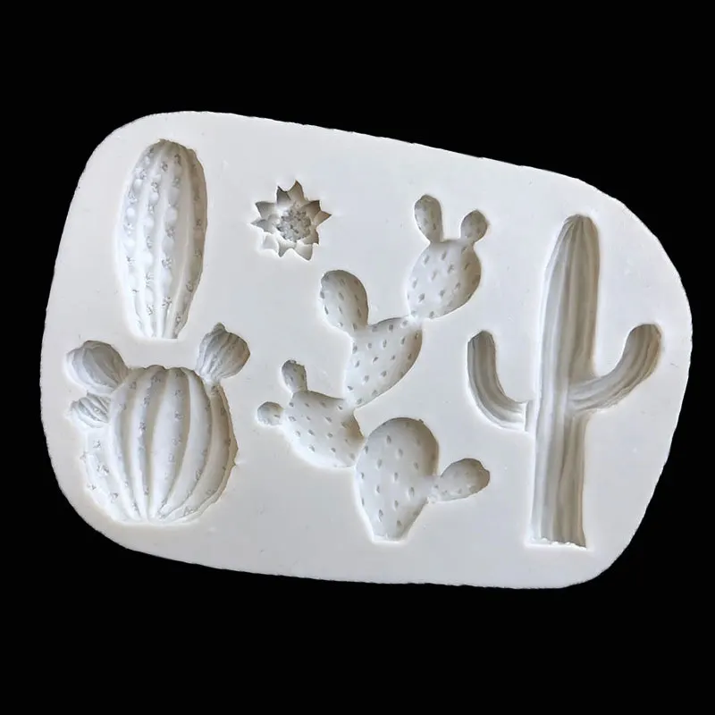 11.2*8*1CM DIY Sugar Craft Cake Vintage Petal Cactus Silicone Mold Fondant Decorating Tools Gum Paste | Дом и сад
