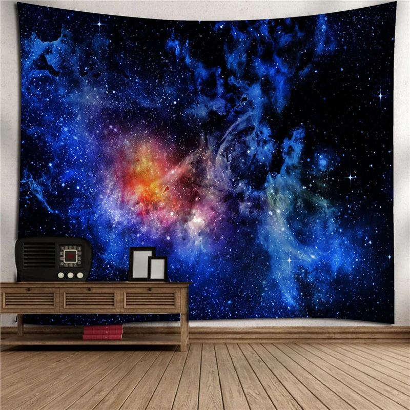 

Galaxy Space Tapestry Pattern Wall Tapestries Wall Hanging Star Printed Home Decorations For Bedroom Living Room 180X230CM