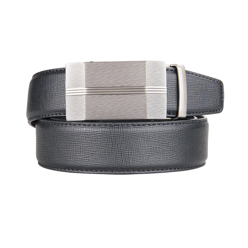 

High Quality Cowhide genuine Leather Belt For Men 3.5cm width Mens Automatic Buckle Brand Luxury Black mens belts