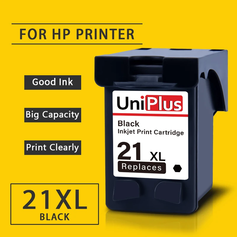 UniPlus 21XL Заправка картриджей Замена для hp 21 XL hp 21 инъекционные чернила для hp Deskjet F350 F370 F380 F390 F4135 F4140 F4150 F4172