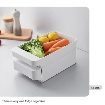 

With Lid Keep Fresh Eggs Tray Multilayer Drawer Type Kitchen Tools For Refrigerator Easy Clean Portable Food Storage Restaurant