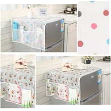 1Pc Household Refrigerator Dust Cover with Pocket Storage Bags Washing Machine Cover Hanging Bag Kitchen Organizer Accessories