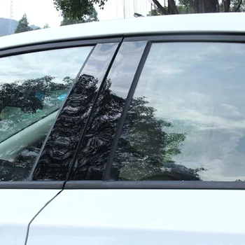 

Cover 6PCS Set Black Pillar Posts Trims For Honda Civic 2016-2018 Window Durable Accessories High Quality New Hot