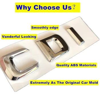 

ABS Material “CDI”“CGI” Letters Car Trunk Emblem For Mercedes Benz C E ML CLS CDI CGI Rear Emblem Chrome 3D Letters Rear Logo