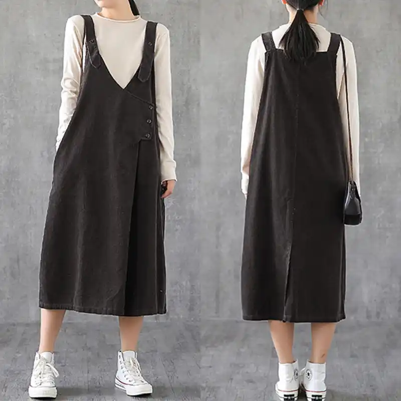 corduroy overall dress plus size