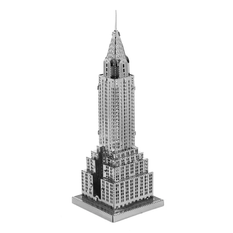 

Creative Flooring Panels All-Metal DIY Assembled Model 3D Nanometer 3D Puzzle Model Chrysler Building
