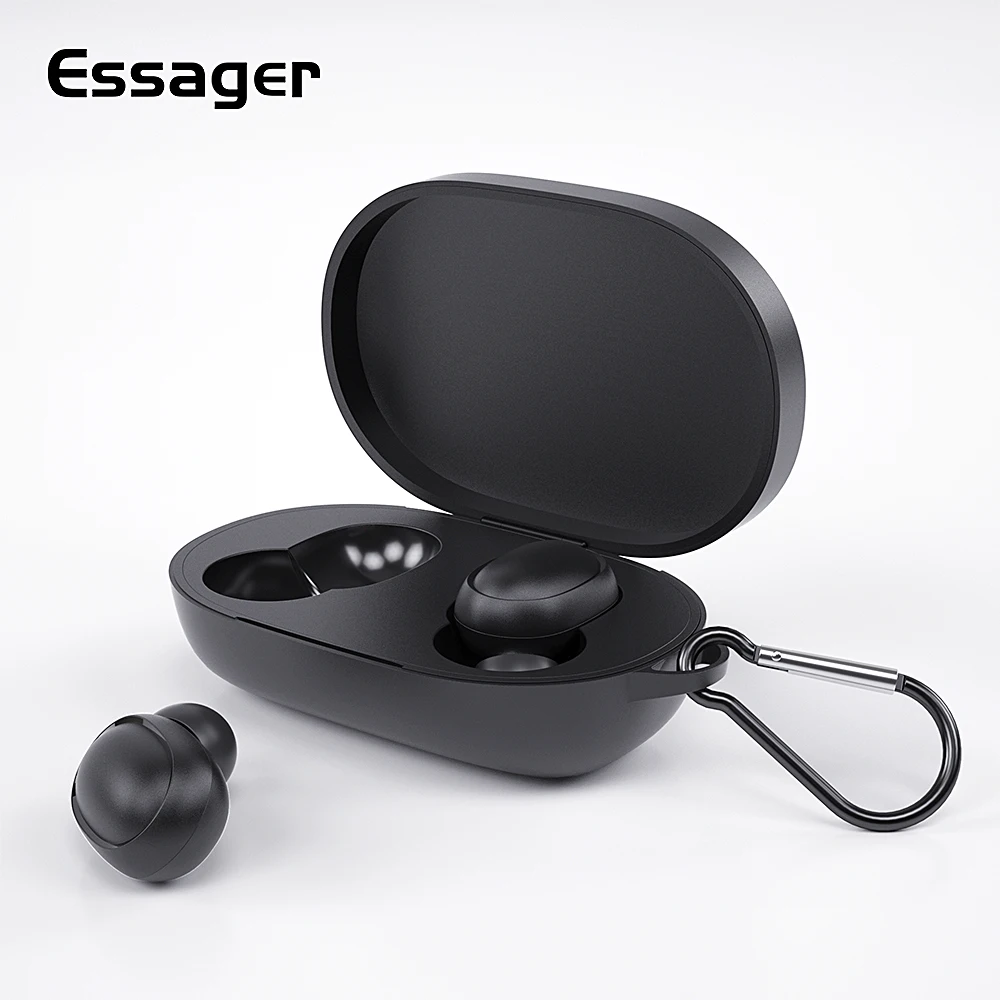 Essager чехол для наушников Xiaomi AirDots Lite защитный силиконовый с Bluetooth Redmi Air Dots