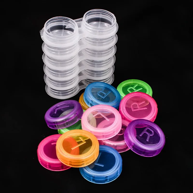 1pair Contact Lens Case Double Case Contact Lens Case Soak Storage Case