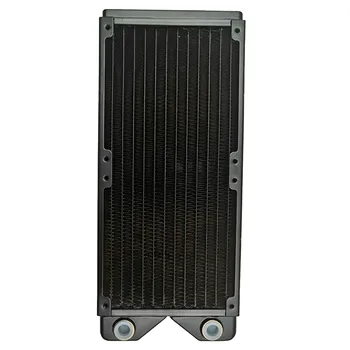 

Magicool G1/4 inch 240MM 3 Black Copper Radiator Computer Water Cooling Heatsink Fit 12Cm Fan 27Mm Thick M3 Screws