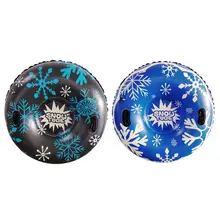 Зимняя надувная доска для катания на лыжах ПВХ круг для катания на лыжах с ручкой для детей и взрослых