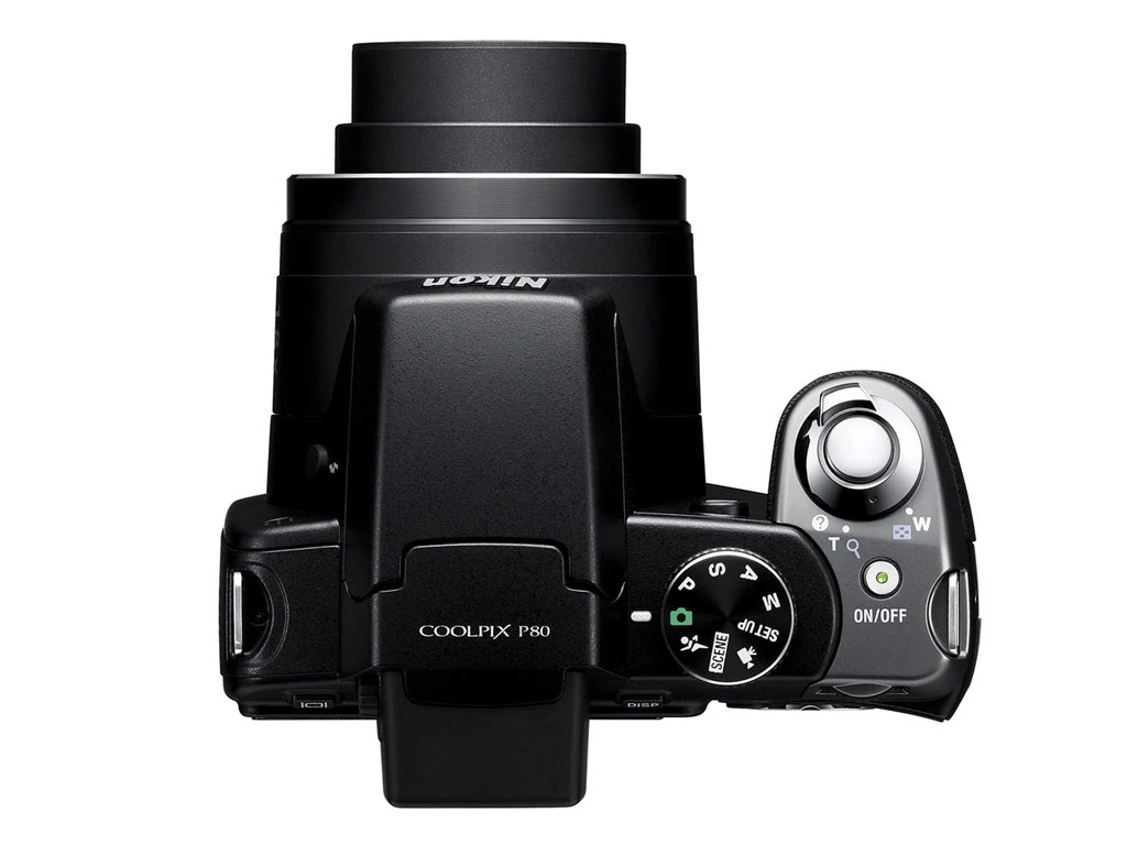  UsedNikon Coolpix P80 10.1MP Digital Camera with 18x Wide Angle Optical Vibration Reduction Zoom (B