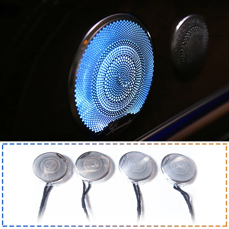 

Car door luminous speaker cover For W205 Mercedes Benz C GLC class 2017-2019 C200 C300 C250 series high quality loudspeaker lid